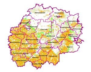 Оказание услуг по ДЗЗ и картографированию с/х землепользования Рязанской области 