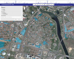 Обеспечение пространственными данными дежурного плана города Астаны