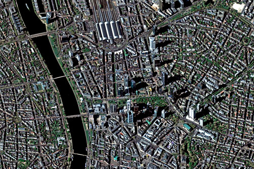 Снимок со спутника DEIMOS-2 (Франкфурт)
