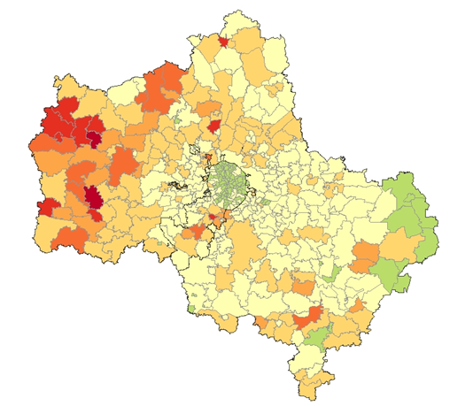 Карта распространения борщевика