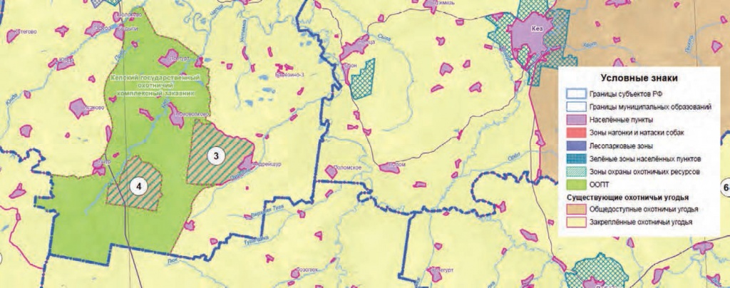 Карта охотугодий удмуртии 2022
