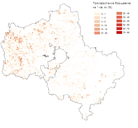 Борщевик карта распространения